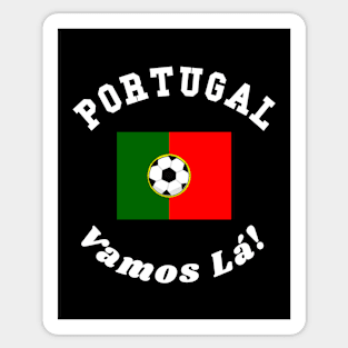 ⚽ Portugal Football, Bandeira das Quinas, Vamos Lá! Team Spirit Sticker